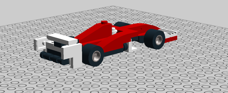 Illustration for article titled Progress report on the Tiny Turbo Ferrari SF-70H LEGO model